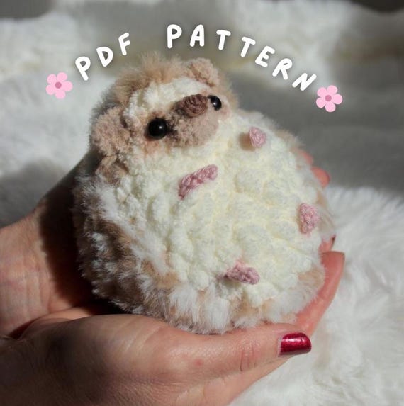 Crochet Baby Fur Hedgehog PDF Pattern | Cute Hedgehog Amigurumi Plush Tutorial