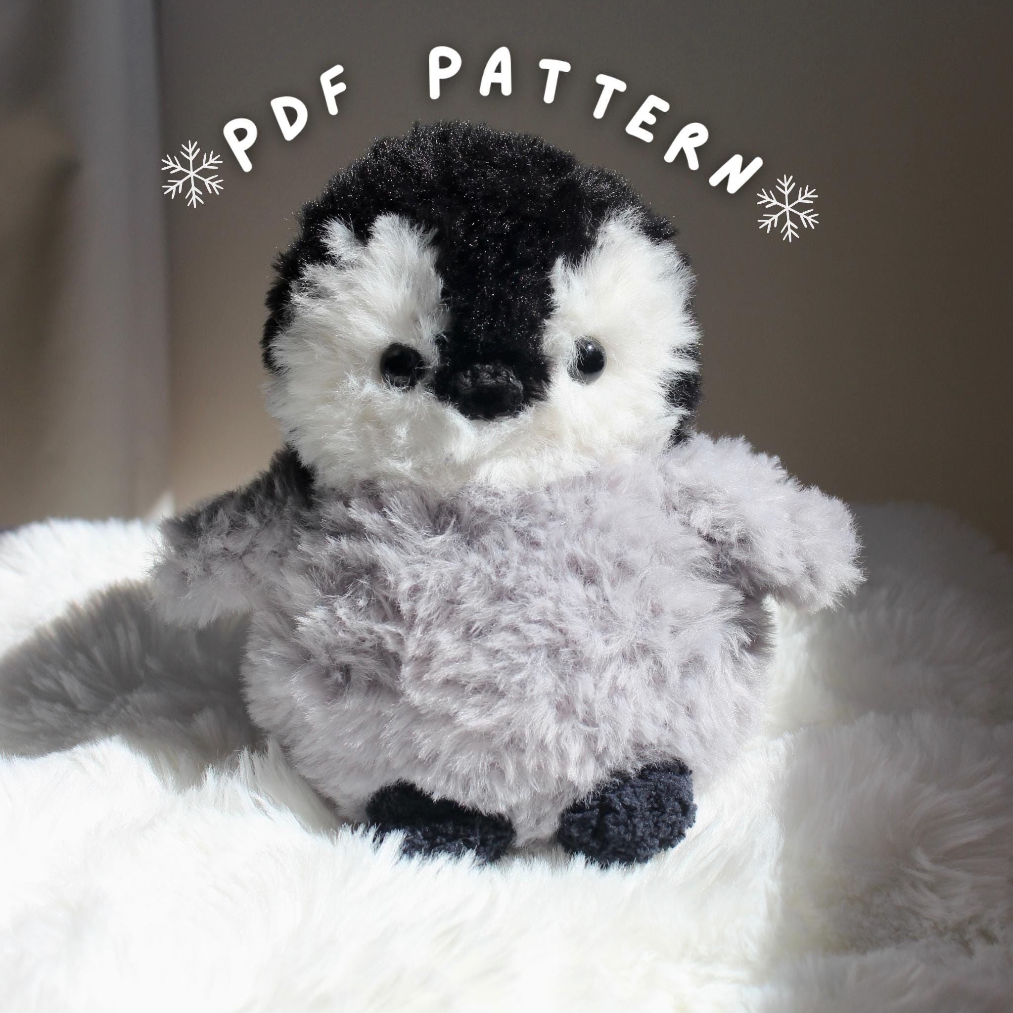 39 Crochet Penguin Patterns, Amigurumi, Blankets, and Keychains 23 Crochet Baby Fluffy Penguin Pattern Christmas Winter
