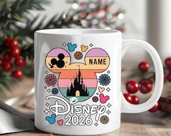 Disney Mouse Personalized Mug , Mickey Mouse Cup , Disney Mug , Custom Mug , Funny Mug, Disney Lovers Gift Mug , Disneyland Coffee Mug