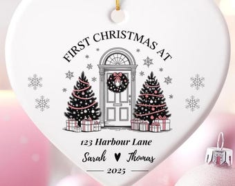 First Christmas In Our New Home Ornament, New House Christmas Ornament, Our First Home Keepsake, Housewarming Bauble Gift, First Home 2025