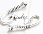 6 Pieces Anchor Hook Connector Oxidized Silver Base Metal Fish Hook Nautical Bracelet Connector Hook 40x17mm (YA35679 S30)