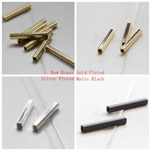 Brass Base / Square Tube / 4*4*30mm  (C3298//F73)
