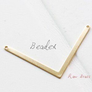 20 Pieces / Raw Brass / Brass Base / Charm / Arrow / Pendant 40x22mm (C2002//S205)