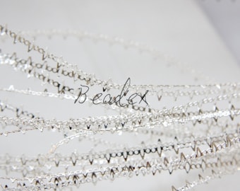 Approx. One Meters / 925 Silver Plated / Brass Base / Gallery Bezel Wire 4.8mm (C1949//H259)