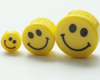 アクセサリー Smile Resin Smile Face Spacer - Yellow (C4499) - Etsy