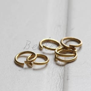 200 Pices / Jump ring / Raw Brass / 8x1mm (C3711//F127)