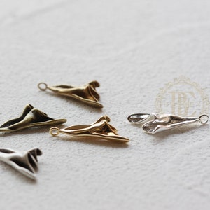 One Piece / Solid Brass / Cloak  / Charm - 20*10mm (C4733)