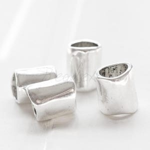 4 Pieces / Big Hole / Spacer / Oxidized Silver Tone / Base Metal / 14x12mm (Y10986//C307)
