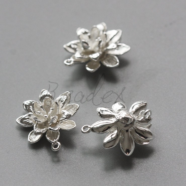 One Piece / Flower / Silver Plated / Real Silver / Brass