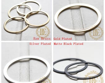 Brass Base / Flat Closed Loop / Ring / Link / No Hole (C3764//V115)