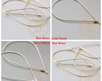 Brass Base / Earring Component / Earring Hook / Earring Wire / Teardrop (C3914//V283)