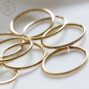 40 Pieces / Open / Jump ring / Raw Brass / 20*1.2mm (C4362)
