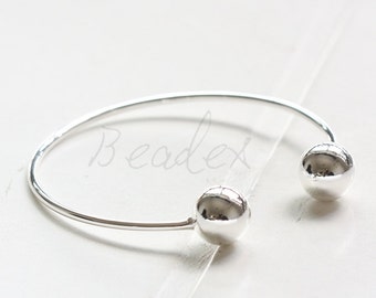 One Piece / Silver Plated / Brass Base / Open Circle