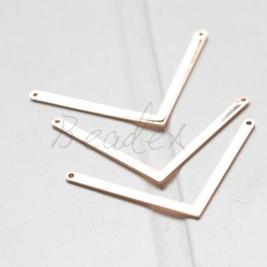One Piece / Rose Gold Plated / Real Rose Gold / Brass Base / Charm / Arrow / Pendant (C2002//I682)