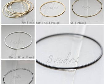 Brass Base / Flat Closed Loop / Ring / Link / No Hole (C3071//C577B)