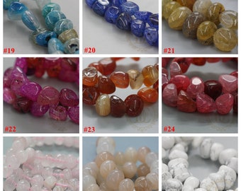 One Full Strand / Stone / Perles / Semiprecious Stone / Gemstone / Irregular (G118-2)