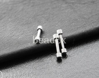 100pcs / Bar / For Braid Jewlery / Friendship braid bracelet / Oxidized Silver Tone / Base Metal (Y15329//E61)