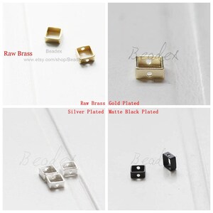 Brass Base / Finding / Square / Bead Frame 6x2.5mm (C1896//i418)