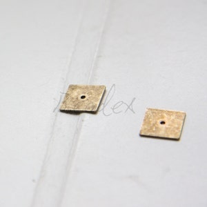 4 Pieces / Antique Brass / Brass Base / Flat Square / Spacer (C3043//C591)