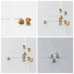 Solid Brass / Bead Cap / Brass Base / Cone 5X3mm (C1738//P324)