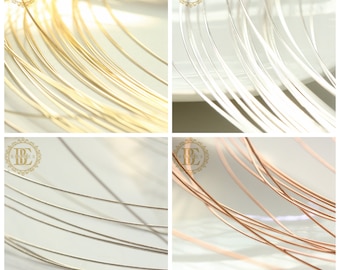 One Meter / Plated Brass Wire / Half Hard / Wire Wrapping Wire / Wire