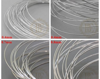 One Meter / Half Hard / 925 Silver / Sterling Silver Findings / Wire / Wire Wrapping Wire / Silver Wire (SS003)