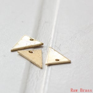 60 Pieces / Raw Brass / Brass Base / Geometry / Triangle / Arrow / Charm (C3569//V19)