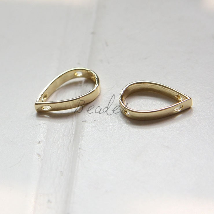 Chapado en Laton ゴールド　Mg2b Una pieza premium chapado en oro latón base cap - flor