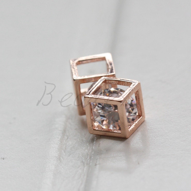 最大12%OFFクーポン Near / Piece One Square Plated Gold Rose / Rhinestone With サプライ・アクセサリ・グッズ