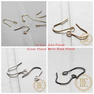 Brass Base / Earring Hooks / Earring Wire (C3618//F116)