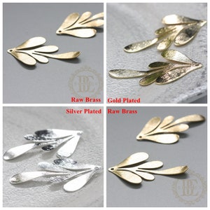 Brass Base / Brushed Leaf / Pendant (C4018//F168)