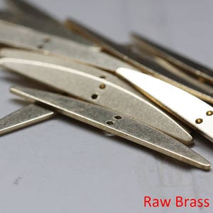 100 Pieces / Raw Brass / Necklace Shortener / Shortener / Stopper