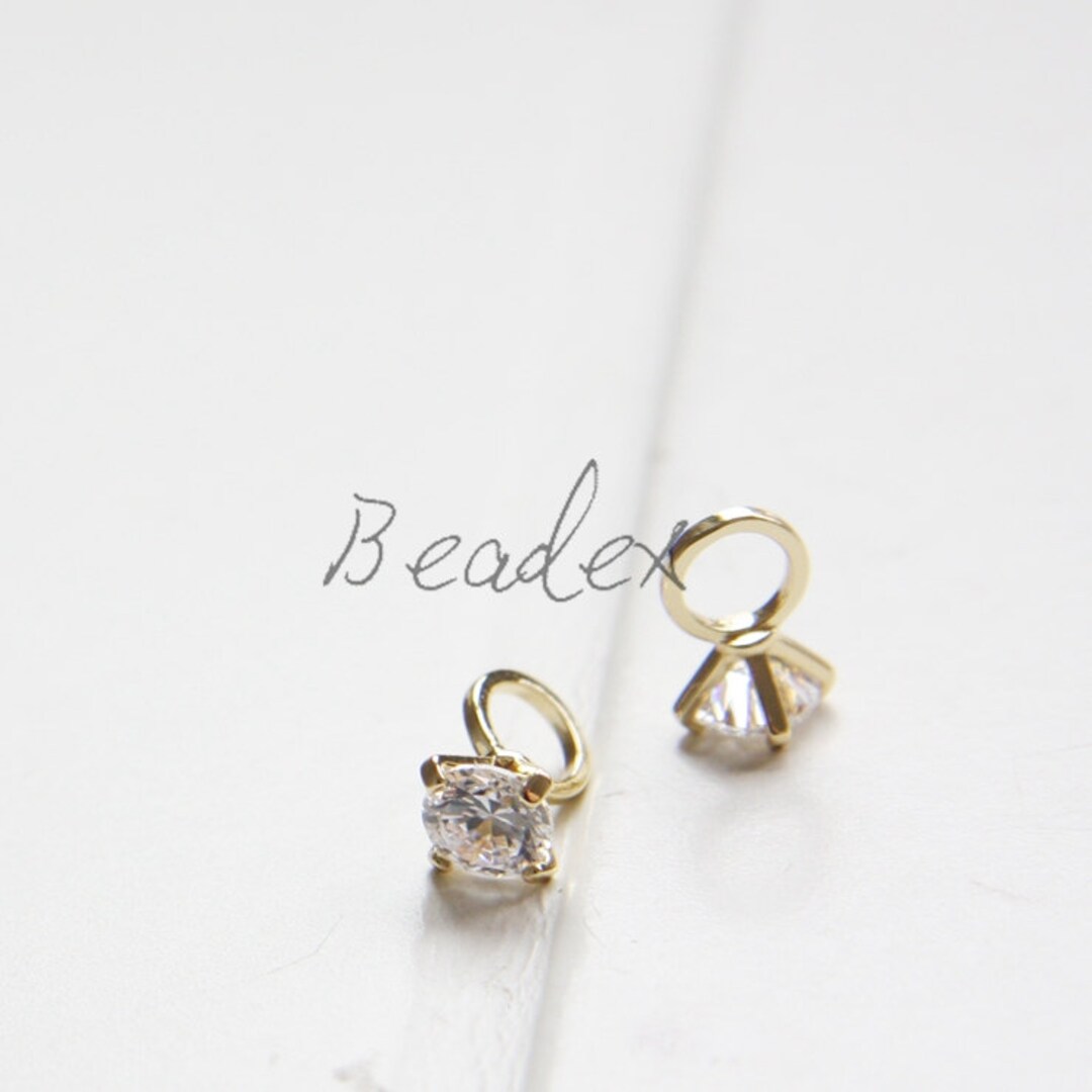 アクセサリー AMIGOO One Piece / Mini Ring With Rhinestone / Silver Plated / Real