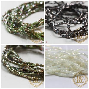 One Strand of Chinese Crystal / Glass Crystal / Cube 2*2mm