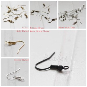 Brass Base / Earring Hook / Fish Hook / Earring Wire / Ear Wire (C323//I117)
