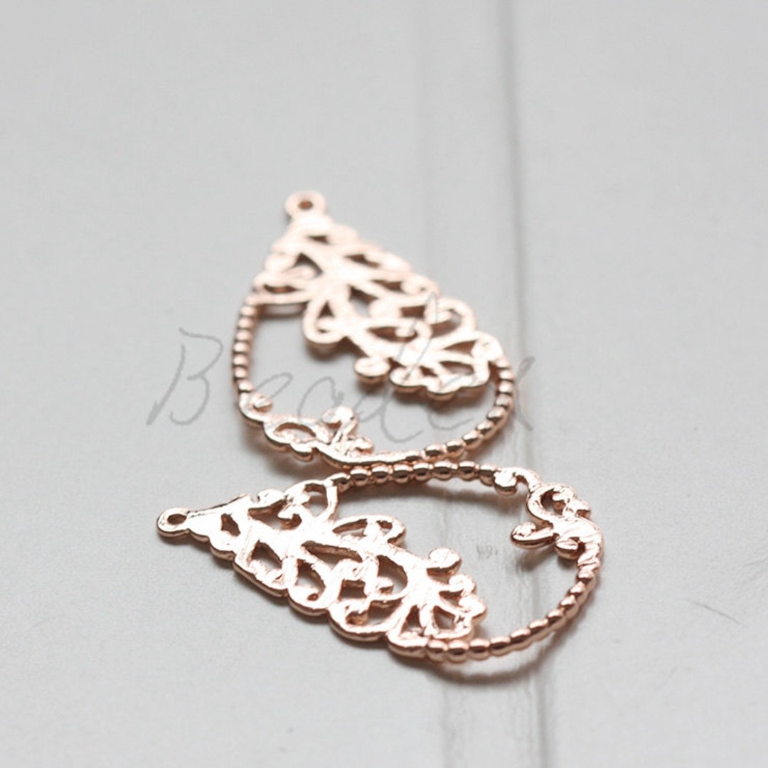 One Piece / Rose Gold Plated / Real Rose Gold / Brass Base / Tear