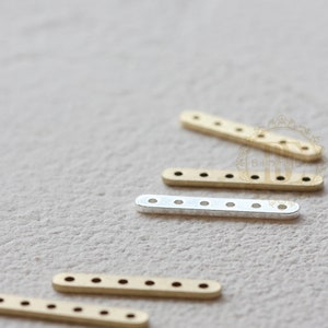 Solid Brass / Multiple Hole Bar / Findings 20*4mm (C4566)