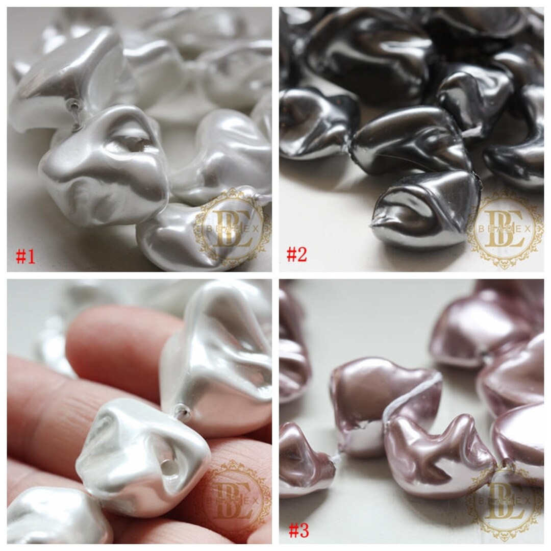 4 Pcs / Shell Pearl / Irregular / Semiprecious Stone
