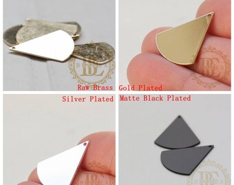 Brass Base / Fan / Pendant / Charm (C3846//V201)