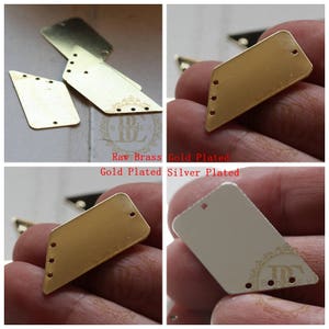 Brass Base / Earring Components / Finding / 4 Holes / 30*16mm (C3792/V142)