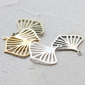 Solid Brass / Leaf / Pendant / Charm 20*21mm (C4558)