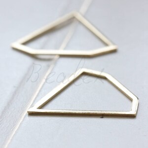 6 Pieces / Raw Brass / Brass Base / Finding / Diamond / Bead Frame (C3631//V60)