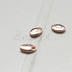 One Piece / Rose Gold Plated / Real Rose Gold / Base Metal / Charm / Oval Tag (X2266//J677)