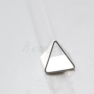 One Piece / Real Silver Plated / Brass Base / Pendant / Charm / Pyramid (C1798//I641B)