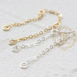 One Piece / Plated Solid Brass / Extension Chain with Closed Ring (C4676)