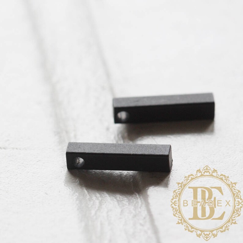 Brass Base Pendant / Charm / Bar / Stick / Rectangle 10.1x2mm Etsy