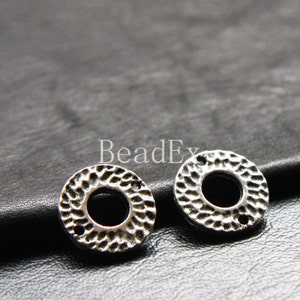 12pcs / Textured / Oxidized Silver Tone / Base Metal / Link (YA9303/C126)