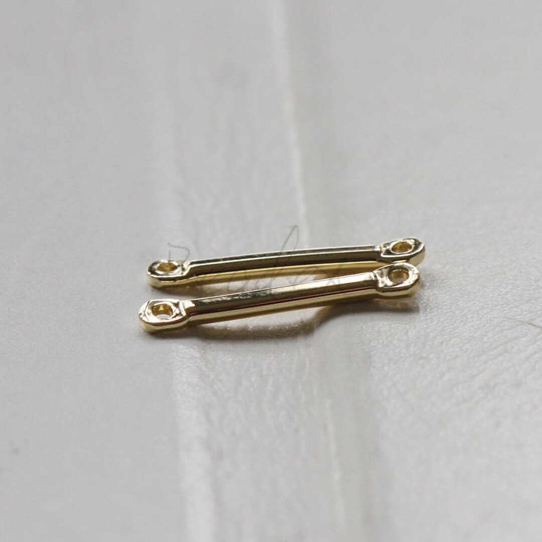 Chapado en Laton ゴールド　Mg2b 2 piezas / chapado en oro / oro real / base de latón