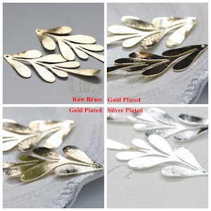 Brass Base / Brushed Leaf / Pendant (C4019//F168)