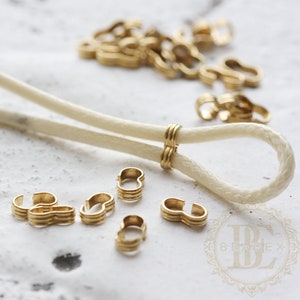 100 Pieces / Raw Brass / Necklace Shortener / Shortener / Stopper / Finding / Brass Base (C3902//V265)